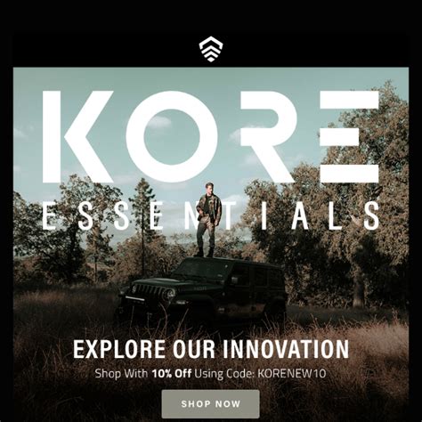 kore essentials discount code